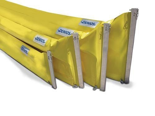 DENIOS Ölbarriere ECOLINE 400, 15 m, für Binnengewässer, Freibord 150 mm, Tauchtiefe 250 mm, 215802