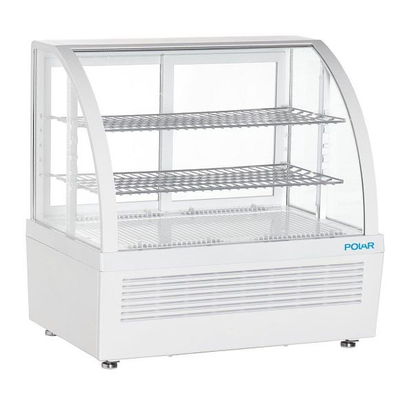 Polar C-Serie Theken-Display-Kühlschrank Weiß 100 Liter, CU637