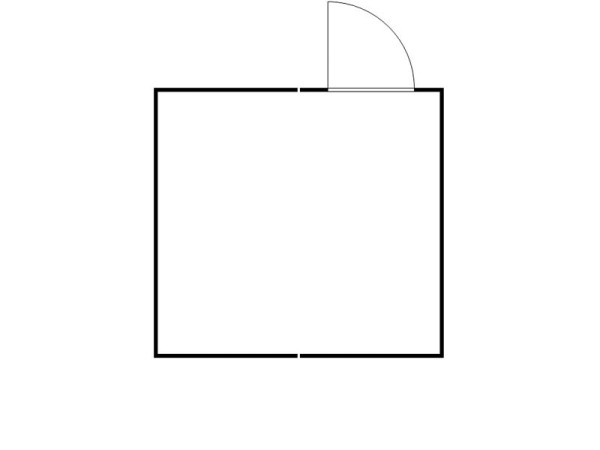 FLADAFI Materialcontainer-Kombination MC 1440, verzinkt, zerlegt, ohne Boden, Einflügeltür auf der 4,30 m Seite, F14430104