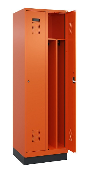 C+P Spind Evolo PLUS, mit Sockel, 2 Abteile, 1950x600x500mm, 2004/2004, Verschluss Zylinderschloss, 049020-20F S10050