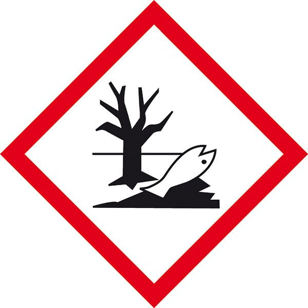 SafetyMarking GHS-Gefahrenpiktogramm, Symbol 09: Umwelt, BxH 2,6x2,6 cm, Folie, selbstklebend, VE: 500 Stück/Rolle, 31.3545-09