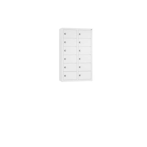 C+P Kleingefachschrank, 12 Fächer, H770xB460xT200 mm, Weiß, 80700-231 S10069