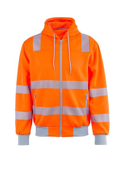 Planam Norit Warnschutz Hoody orange/zink L, Unisex, 5800052