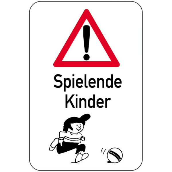 Stein HGS Sonderschild, Spielende Kinder, 400 x 600 mm, 14919