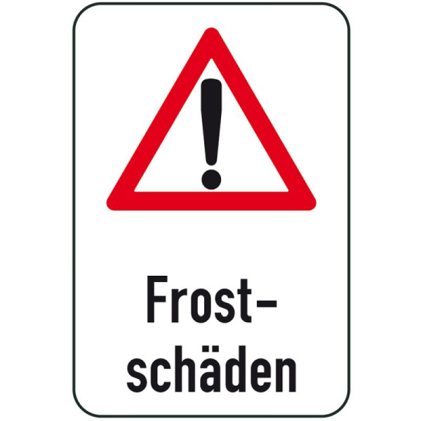 Stein HGS Winterschild/Verkehrszeichen Frostschäden, 400x600mm, 14717