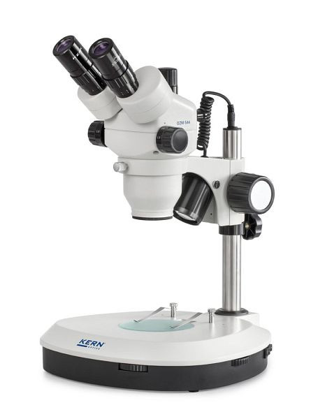KERN Optics Stereo-Zoom-Mikroskop, Greenough 0,7 x - 4,5 x, Trinokular, Eyepiece HSWF 10 x / Ø 23mm, OZM 544
