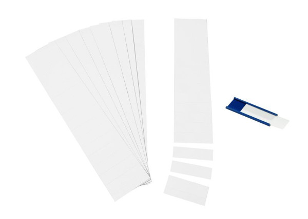 Ultradex Einsteckkarten 60 x 7,5 mm, weiß, für 9,5 mm Schiene, VE: 420 Stück, 847008