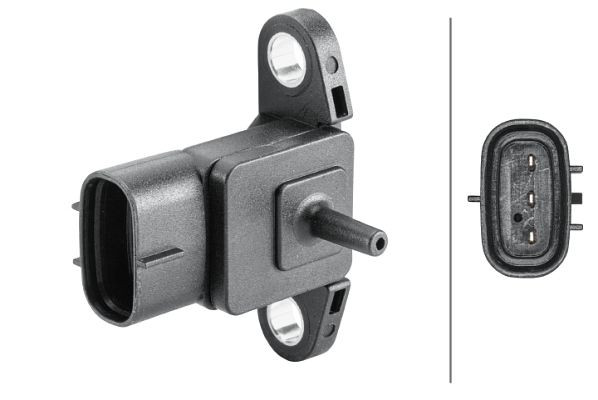 HELLA Sensor, Saugrohrdruck, 3-polig, geschraubt, 6PP 358 152-371
