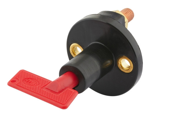 HELLA Hauptschalter, Batterie, S33, Drehbetätigung, Anschlussanzahl: 2, geschraubt, Schließer, Gewindesteigung: 1.5mm, mit Muttern, 6EK 002 843-001