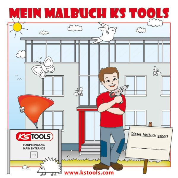 KS Tools Werkzeuge-Malbuch für Kinder, 100211