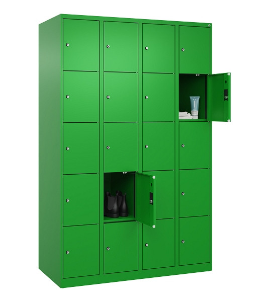 C+P Schließfachschrank Evolo PLUS, 20 Fächer, 1850x1200x500mm, 6037/6037, 049000-405 S10026