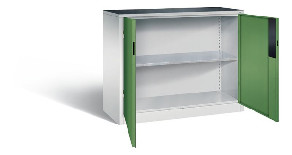 C+P Werkzeugschrank Acurado, H1000xB1200xT500mm, Farbe: Lichtgrau / Resedagrün, Muldengriff, 8831-052 S10262