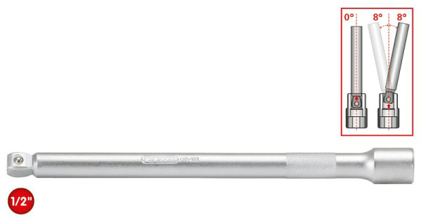KS Tools 1/2" Bit-Stecknuss-Satz, 9-teilig, TB20-TB60 mit Stirnlochbohrung, 911.1386