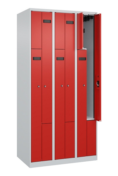 C+P Z-Spind Evolo PLUS, 6 Fächer, 1850x900x500mm, 7035/3020, Zylinderschloss, 049003-306 S10032