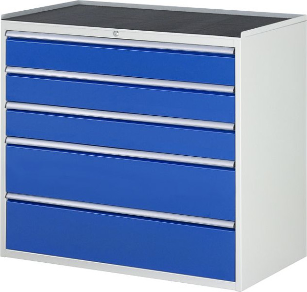 RAU Schubladenschrank Serie 7000, B1145xT650xH1035mm, Schubladen: 3xH150, 2xH240mm, Metallauflage, 03-XXL7.4A-MT.11