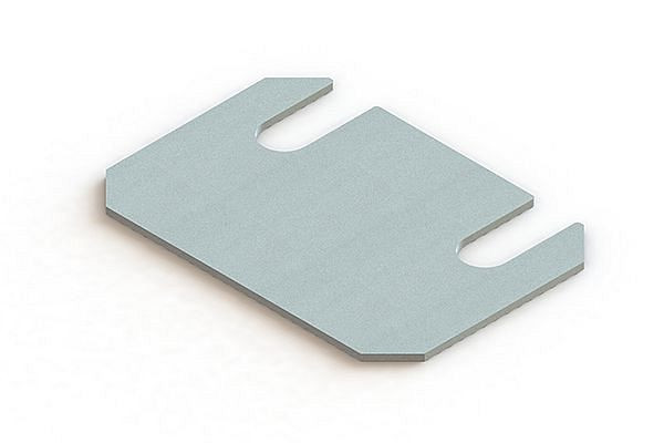 Meta Unterlegplatte, verzinkt, MINI-RACK für Stahlfußplatten, 2001909