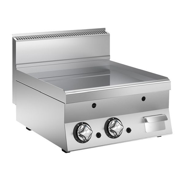Mareno M1-600 Gas-Grillplatte mit glatt geschliffener Edelstahlplatte, 60cm, 161.048