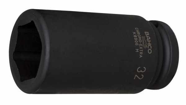 Bahco 1" Kraft-Steckschlüssel-Einsatz, 6kant, lang, SW 1 1/16", K9506Z-1.1/16