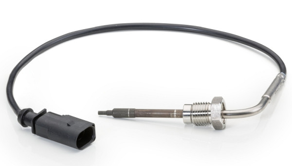 HELLA Sensor, Abgastemperatur, 2-polig, geschraubt, Kabel: 350mm, 6PT 014 494-071