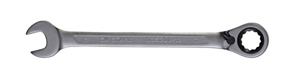 SW-Stahl Gabelringratschenschlüssel, 12 mm, umschaltbar, 03520L-12