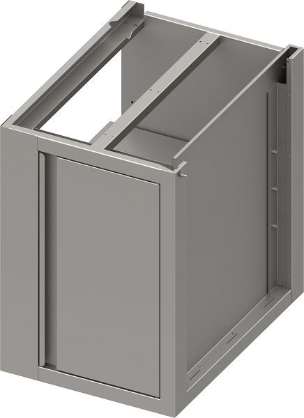 Stalgast Edelstahl Eckunterschrank Boxversion 2.0 mit Flügeltür, Teil 2/2 640 mm Anbautiefe, Sockelbau 560x640x660 mm, BX050658F