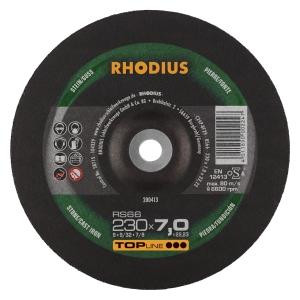 Rhodius TOPline RS66 Schruppscheibe, Durchmesser [mm]: 230, Stärke [mm]: 7, Bohrung [mm]: 22.23, VE: 10 Stück, 200413