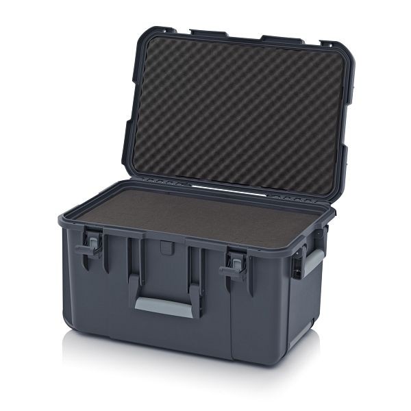 Auer Schutzkoffer Pro Trolley, Anthrazitgrau, ohne Schloss, Würfelpolster, CP 6433 B1-7016