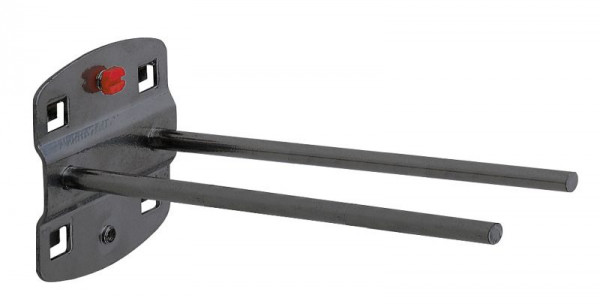 Kappes RasterPlan Doppelter Werkzeughalter mit geradem Dorn, Ø 6 mm, L 150 mm, anthrazitgrau, 4040.00.2008