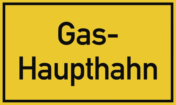 Moedel Gas-Haupthahn, Folie, 250x150 mm, 99087, 4060081040155