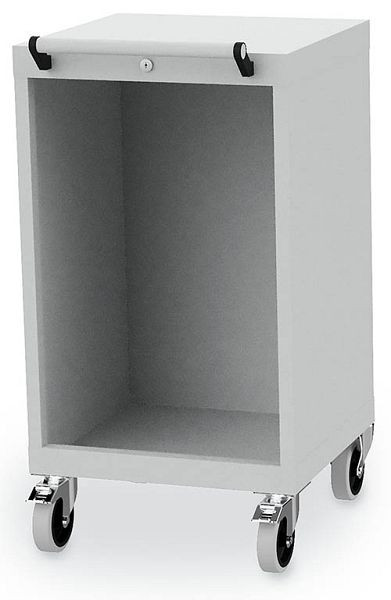 Bedrunka+Hirth Schubladenschrank Gehäuse, R 18-16, Maße in mm (BxTxH): 530 x 500 x 880, 4 x Lenkrolle, davon 2 x mit Feststeller, Ø 100, 01.047M125