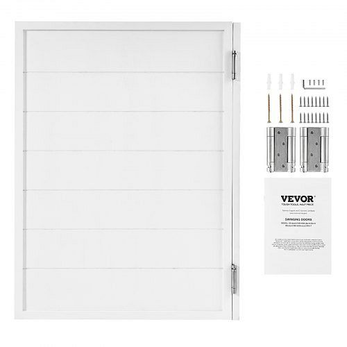 VEVOR Saloontüren, 805x1060x28 cm, weiß, mit Scharnieren & Beschlagsatz, für Flur, Küche, Bar, Cafés, Pub, einfach zu installieren, SLBDBMDMW32HOLW7G001V0