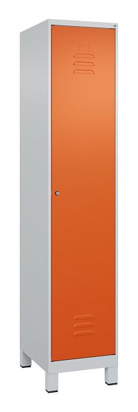 C+P Umkleidespind Classic PLUS, Füße, 1950x400x500mm, 7035/2004, Zylinderschloss, 080010-12 S10038