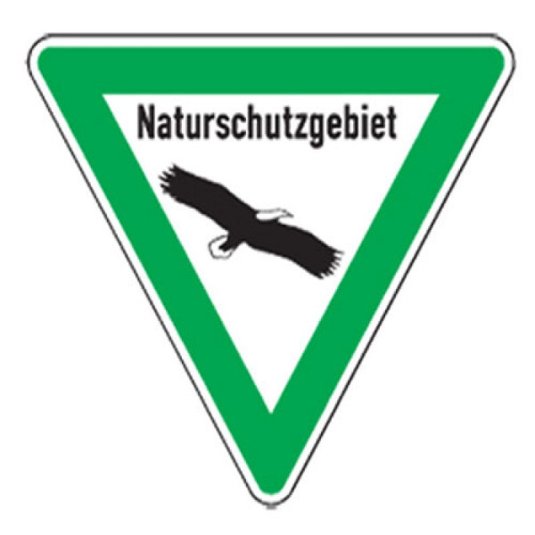 Stein HGS Natur- und Umweltschutzschild 'Naturschutzgebiet', 900 mm, nicht reflektierend, uw050006s20