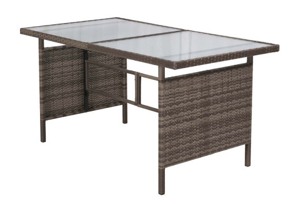 Merxx Tisch, 150 x 90 cm, Stahlgestell mit Kunststoffgeflecht, 28182-209