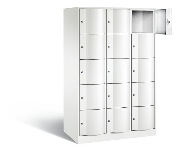 C+P XL-Schließfachschrank Resisto, H1950xB1148xT640mm, Farbe: Verkehrsweiß, 8570-373 S10175