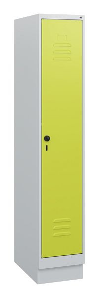 C+P Umkleidespind Classic PLUS, Sockel, 1630x300x500mm, 7035/0024, Drehriegel, 0800205-10 S10010