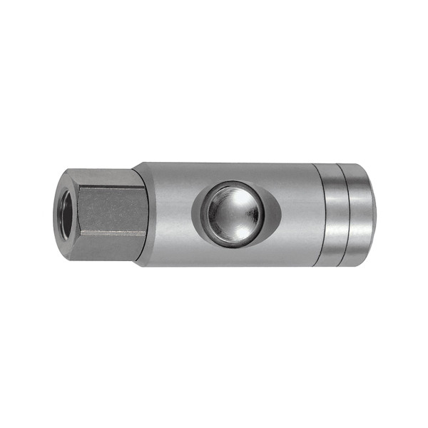 Riegler Druckknopf-Sicherheitskupplung NW 5,5, drehbar, Alu, G 1/4 IG, 134057