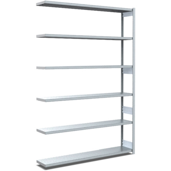 BITO Fachbodenregal Typ: EL Anbaufeld 40mm-Boden Set /100kg 2499x1296x324 6FB verzinkt, C1236-0013