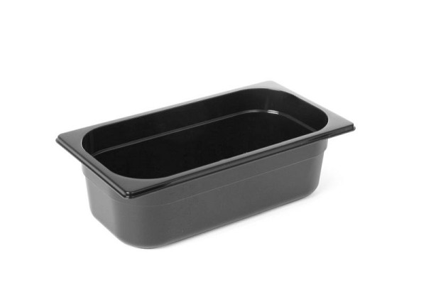 Hendi GN Behälter 1/4, 1,8 L, LxBxH: 265x162x65 mm, Schwarz, 862636
