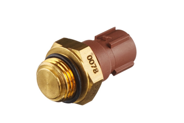 HELLA Temperaturschalter, Kühlerlüfter, 12V, 2-polig, Flachstecker, geschraubt, Schließer, 6ZT 007 835-091