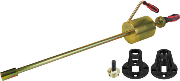 KS Tools Antriebswellen-Auspressvorrichtungs-Satz für 4- und 5-Loch Naben mit Schlaghammer, 4-teilig, 440.0720