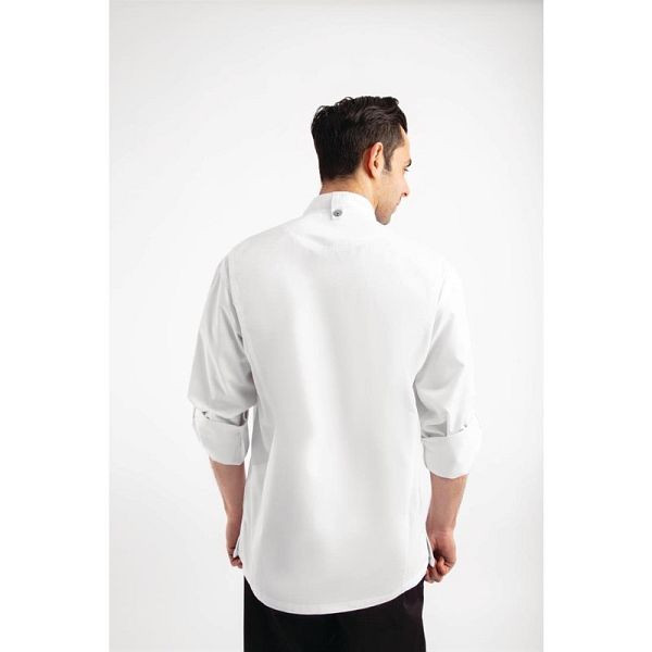 Chef Works Urban Hartford Kochjacke Unisex mit Reißverschluss langärmlig weiß L, BB264-L