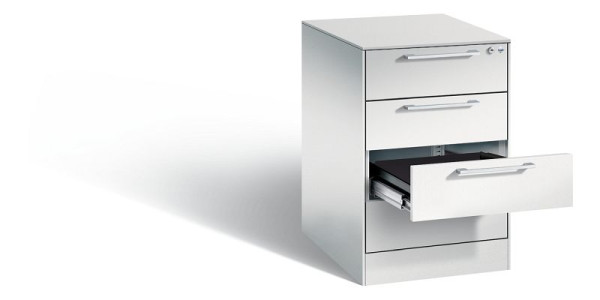 C+P Karteischrank Asisto, H710xB440xT600mm, Farbe: Lichtgrau, Bügelgriff, 146275-422 S10004