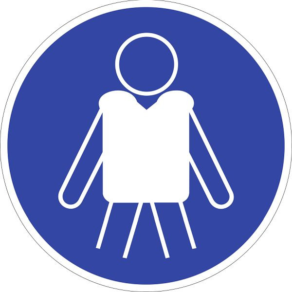 Moedel Rettungsweste benutzen ISO 20712-1, Folie, Ø 100 mm, 51834