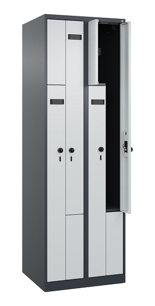C+P Z-Spind Evolo PLUS, 4 Fächer, 1850x600x500mm, 7016/7035, 049003-204 S10022