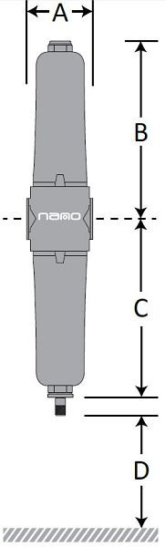 nano Druckluft-Duplexfilter BSPP 3/4" Durchflussleistung: 212 Nm³/h, NFDB 0125 DAC