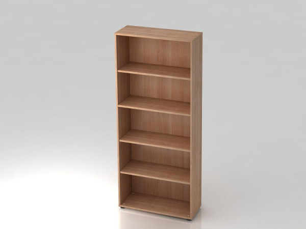 Hammerbacher Regal, 5OH 33cm tief Nussbaum, 80x33x188 cm (BxTxH), V4000/N