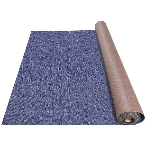 VEVOR 1,8 x 16 m Teppich Terrassen Teppiche Polyesterfaser und TPR Teppiche rutschfest und Wasserdicht, Blau, JZXWDTLS1.8X16M01V0