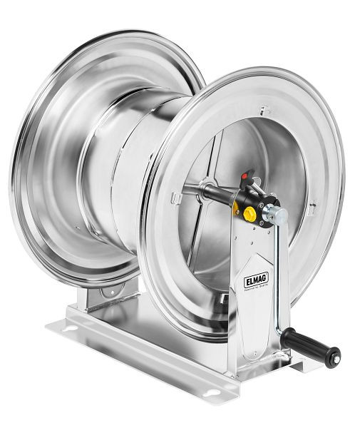ELMAG Manueller Schlauchaufroller Edelstahl Serie 430, Modell 74340/30, Wasser (max. 130°) bis 200 bar Eingang IG 3/8' / Ausgang IG 1/2', 44513