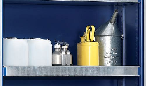 DENIOS Auffangwanne für Chemikalienschrank Smart Typ 126, schmal, inkl. Befestigungsmaterial, 219287